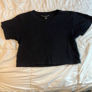 The perfect black crop top